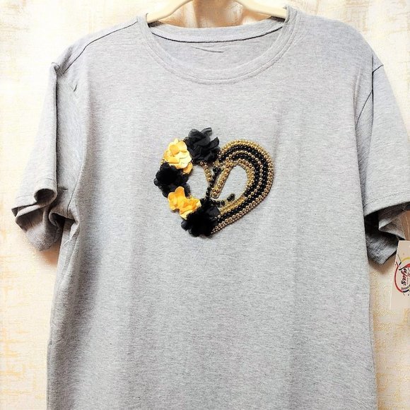 LVRhinestone HANDMADE, Ladies Tee, Bling T-Shirt, Perfect Gift. - Picture 3 of 6